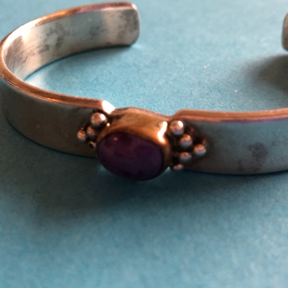 925 silver artisan bracelet by Geraldine Yazzie - Picture 6 of 8